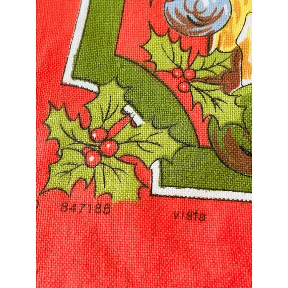 Vintage Vista tea towel, Christmas recipes towel, 100% cotton vintage dishcloth - Picture 6 of 9